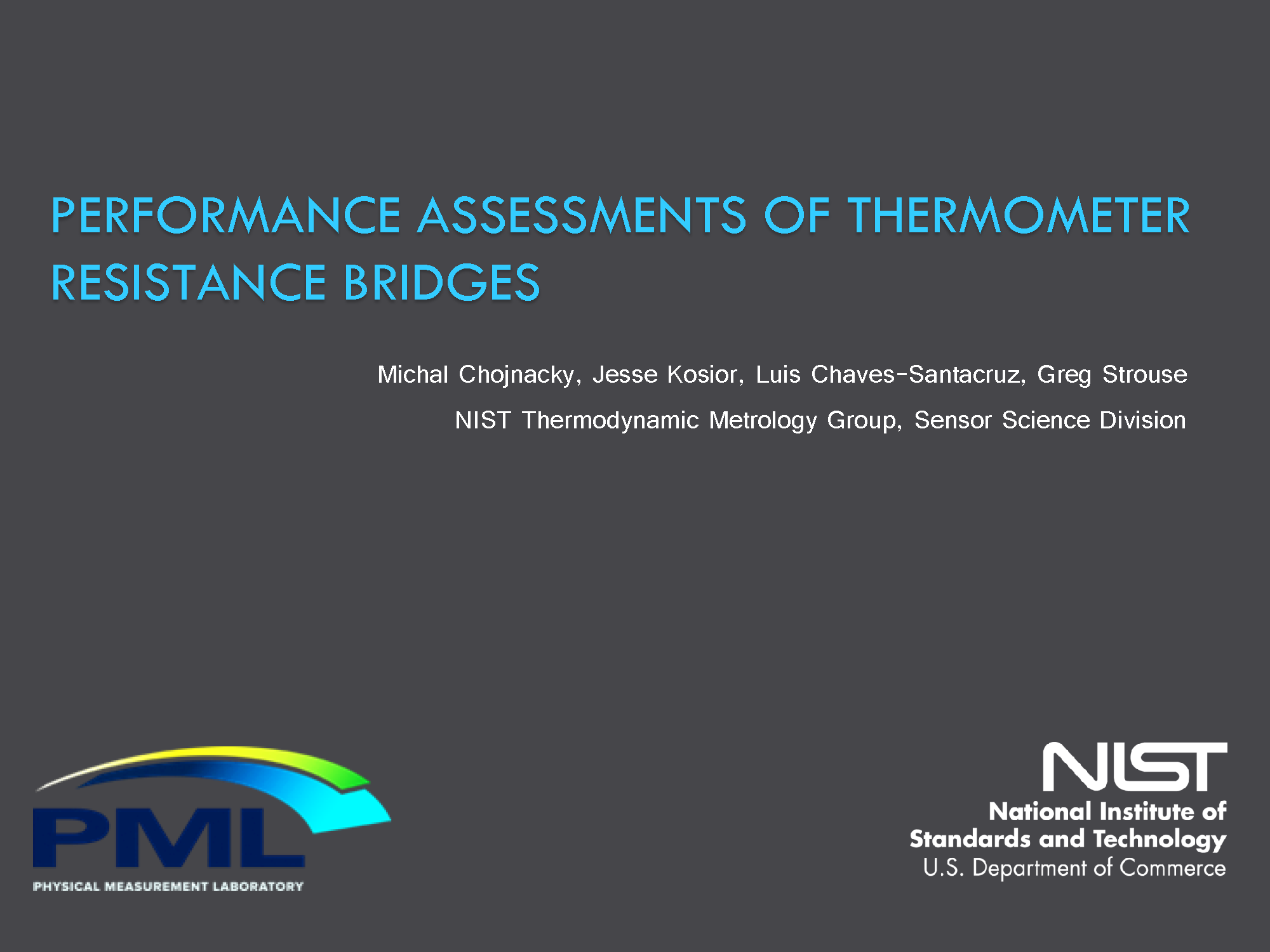 NIST � Performance Assessments Of Thermometer Resistance Bridges